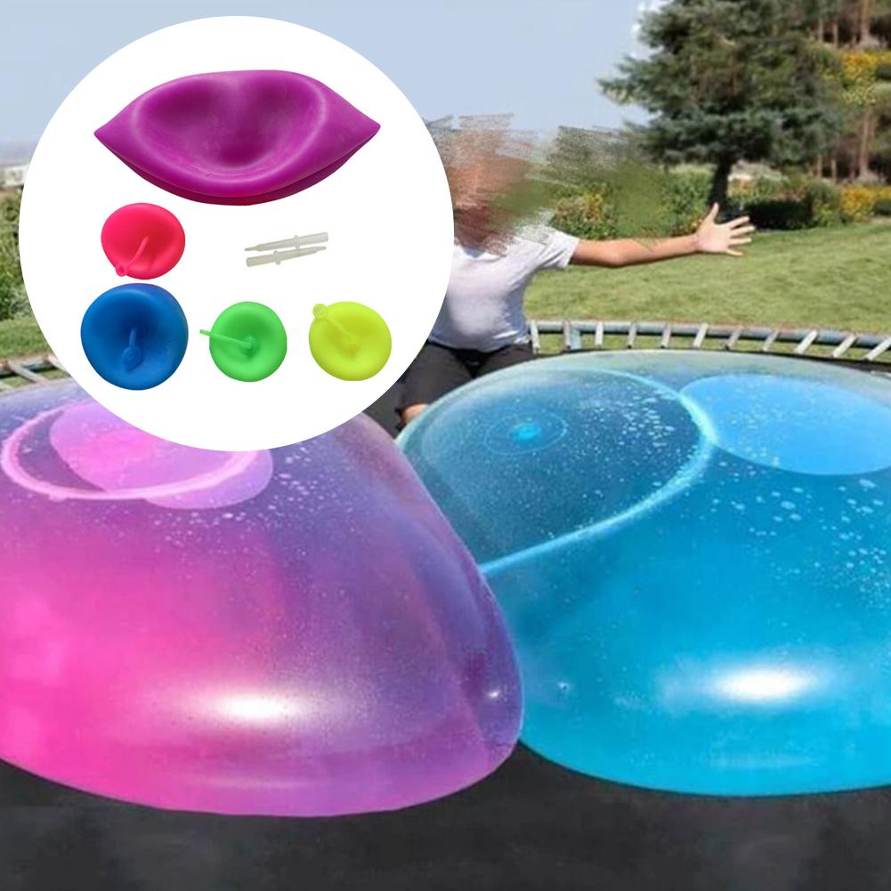 Juguetes inflables de burbujas globo transparente para actividades al aire libre de los niños TPR globo que sopla accesorios de la piscina