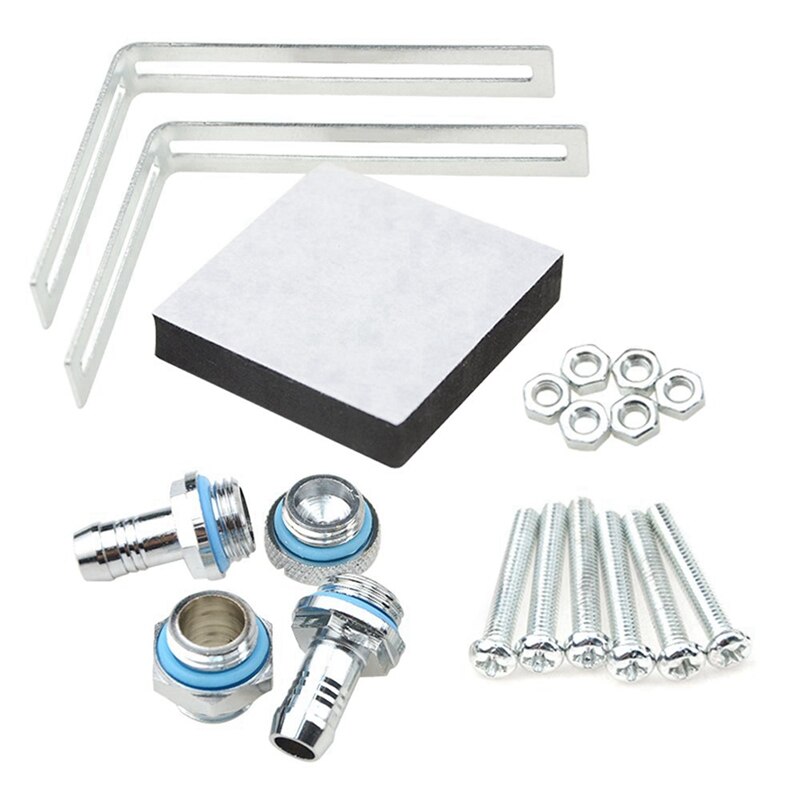 1 Set Cpu Cooling Heat Exchanger Water Pump Tank & 1 Pcs Water Cooling Cooler Radiator with G4/1 Thread