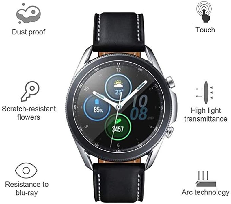 Verre trempé pour Samsung Galaxy montre 3 41mm 45mm HD anti-rayures protection d'écran pour Samsung Galaxy montre 3 couverture
