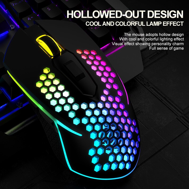 LED Glow Wired Mouse Profession Gaming Mouse 3200 DPI Optical USB Computer Mouse 6 Buttons Ergonomics Mouse For PC laptops