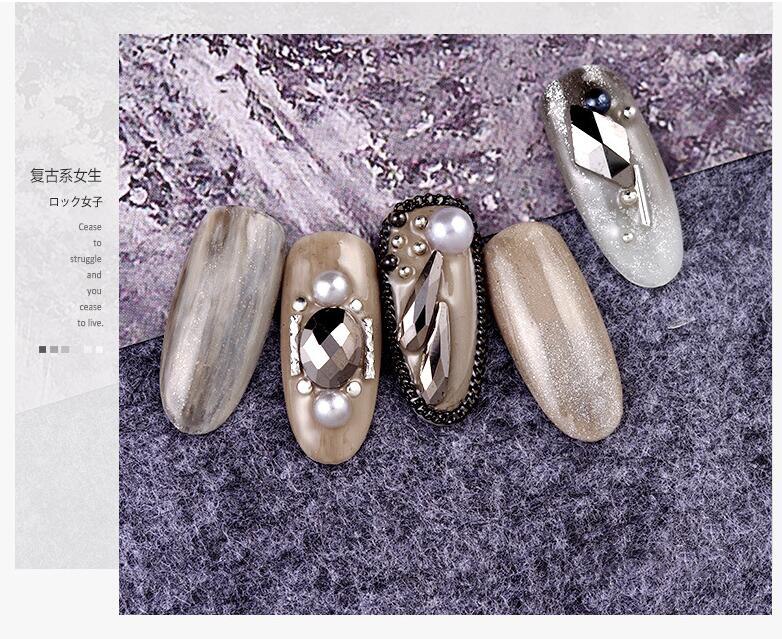 Piedra para Nail art y cuentas de vidrio brillante cuadrado AB diamantes de imitación de cristal claro decoración mixta en tarro piedras brillantes ZR01-10 de dijes