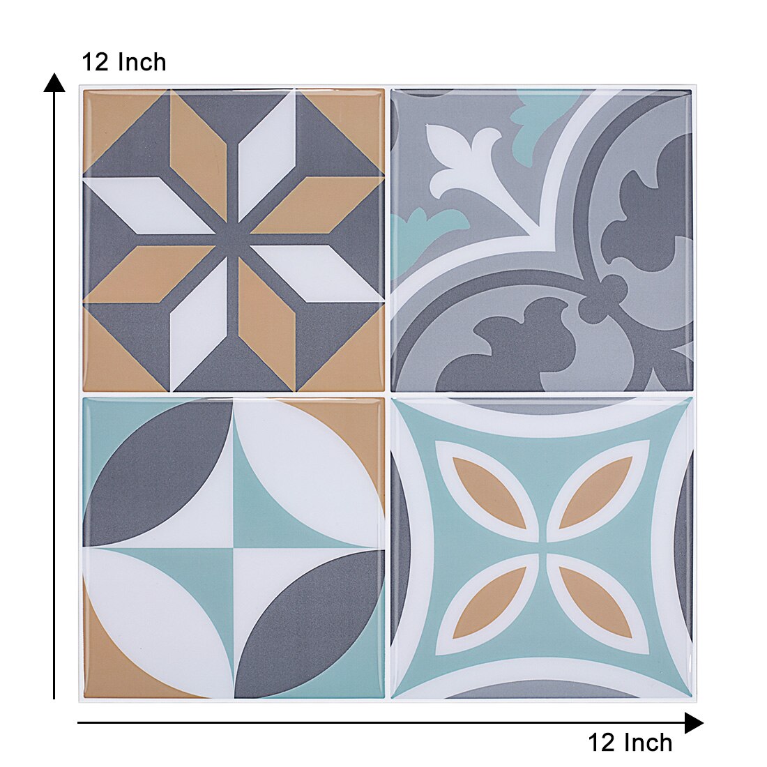 Prasacco 12 vel alfanumerieke stickers, zelfklevende hoofdletters en kleine letters stickers