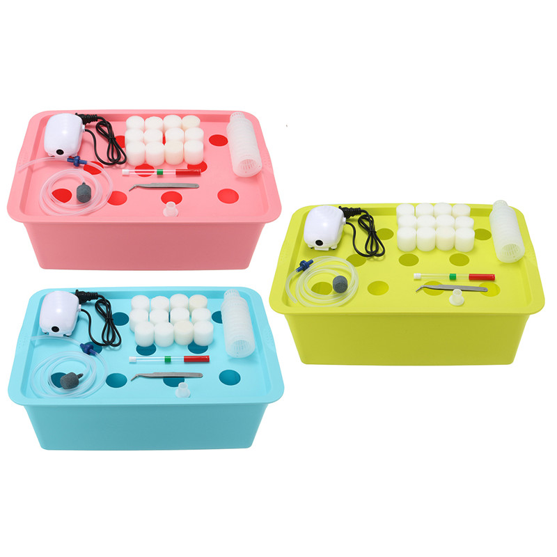 Sistema hidropónico para plantas de interior, armario de cultivo sin suelo, caja de cultivo, plantador de jardín, 110V, 11 agujeros