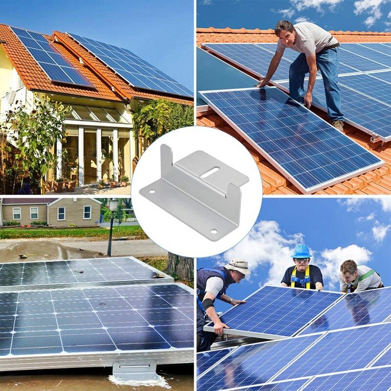 4 set för montering av z-fästen för solpaneler för husbilar, båtar, väggar och andra takinstallationer