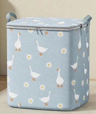 1Pc Pouch Storage Bag Organizer Used To Store Daily Necessities Foldable Waterproof Material High-Capacity: M / black