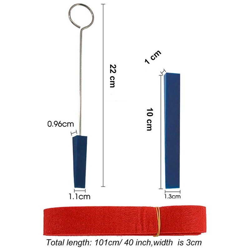 Piano Tuner Kit Include L Shape Piano Tuning Hammer Wrench 2 Red Temperament Strip 4 Mutes Handles and 2 Long Rubber Mutes 1 Tun