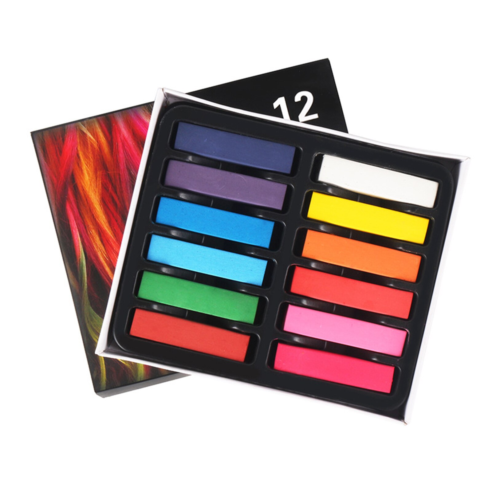Square Pastel Set 24 Colors Soft Dry Pastel Artist Chalk Pastel Sticks Non Toxic for Office School Art Drawing Painting Supplies: 12 Colors-S