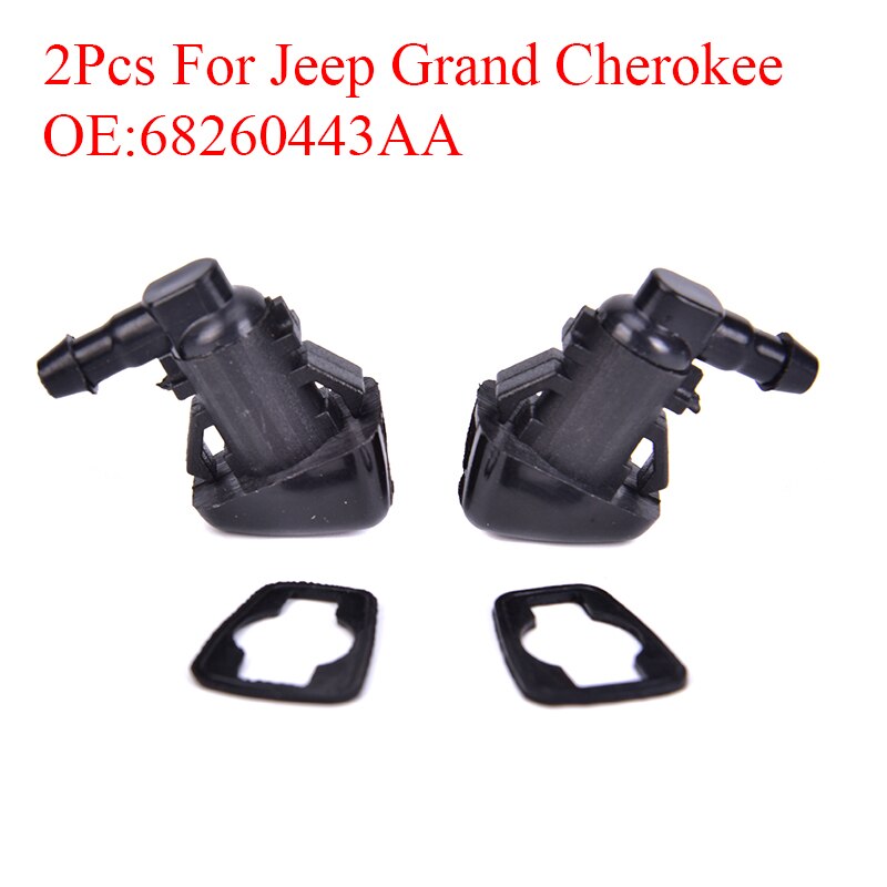 2Pcs Jeep Grand 68260443AA Windshield Washer Nozzle Jet Front 55079049AA Fit