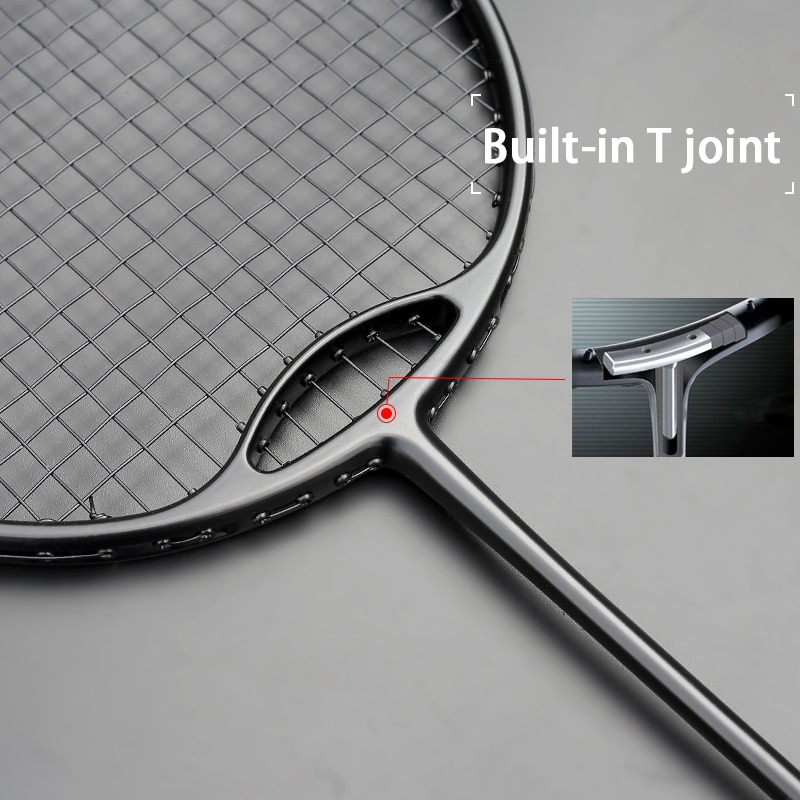 Style Racket Ultra Light 4U G4 Max Tension 30-32 Pounds Black Badminton Rackets Strung Racquet With Bag String