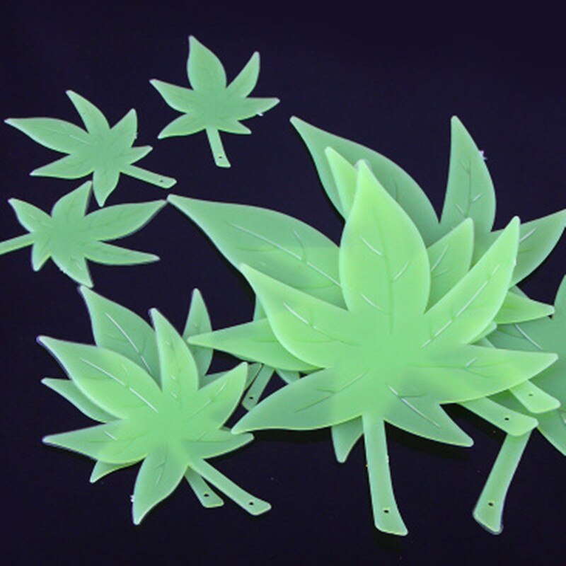 Maple Leaf Glow In The Dark Sterren Stickers Kid S Slaapkamer Kamer Thuis Wall Decor