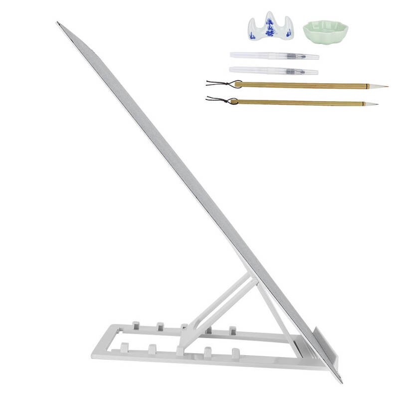 Chinese Calligraphy Reusable Water Writing Board Set Brush Pen Kit Calligraphy Practice Tool