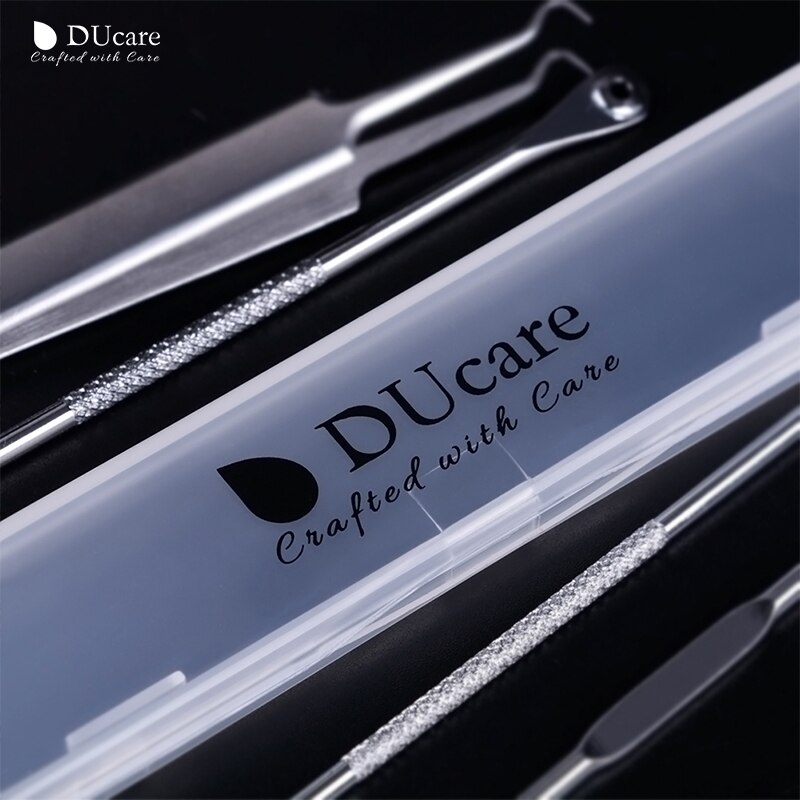 DUcare 4 PIÈCES Acné Comédons Enlèvement Aiguilles En Acier Inoxydable Pimple Extracteur Comédon Décapant Peau Soin Propre Outils Kit