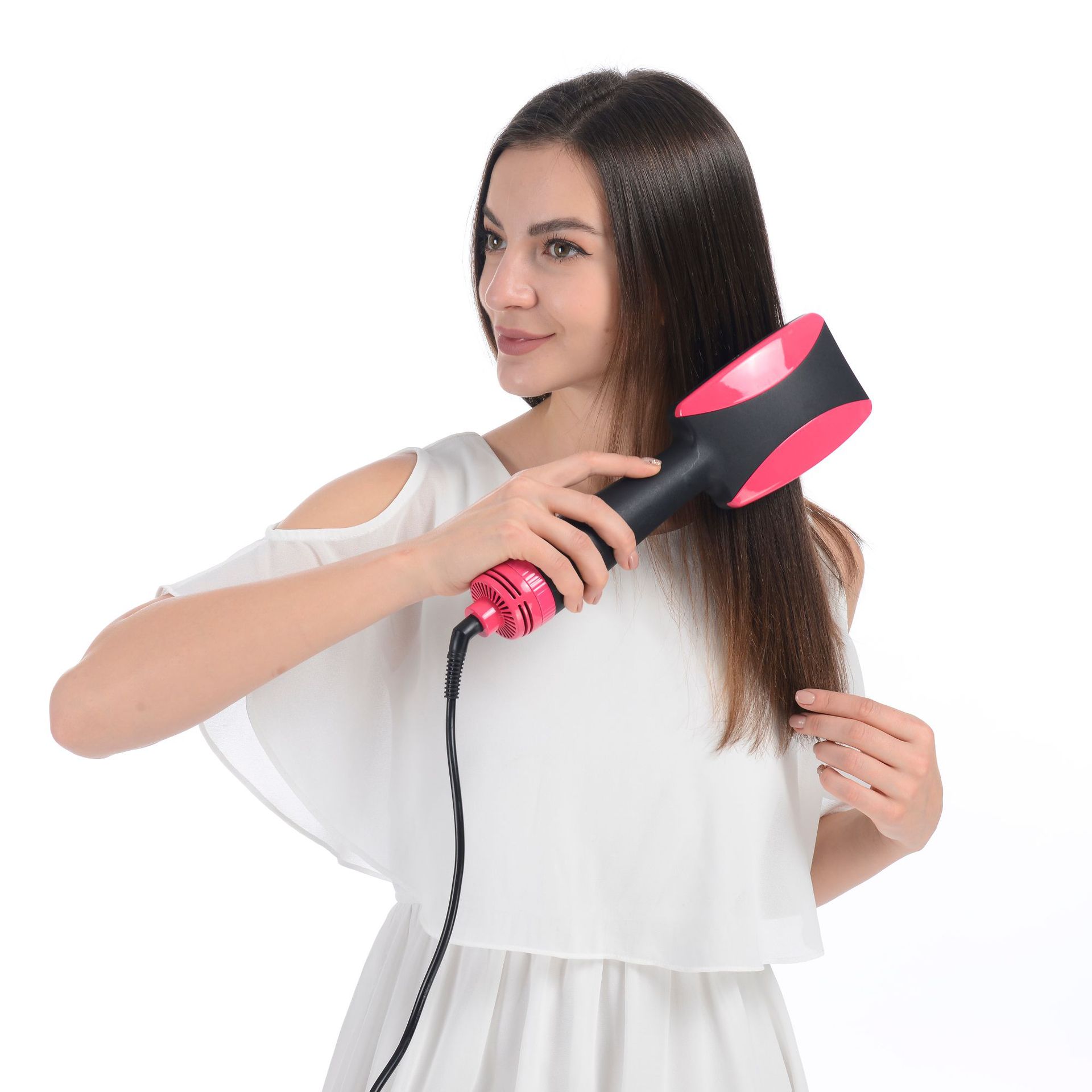 Do włosów szczotko-suszarka elektryczny, gorący rozpylacz jeden krok po kroku suszarka podróżna grzebień profesjonalna suszarka do włosów jonów ujemnych H rozpylacz Combo