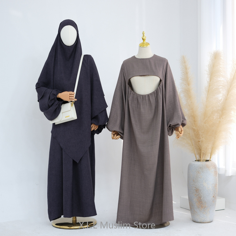 Abaya-Robe de luxe pour femmes musulmanes, vêtements d'allaitement, Kebaya, Kaftan, Maroc, Turquie, Dubaï, Eid Ramadan