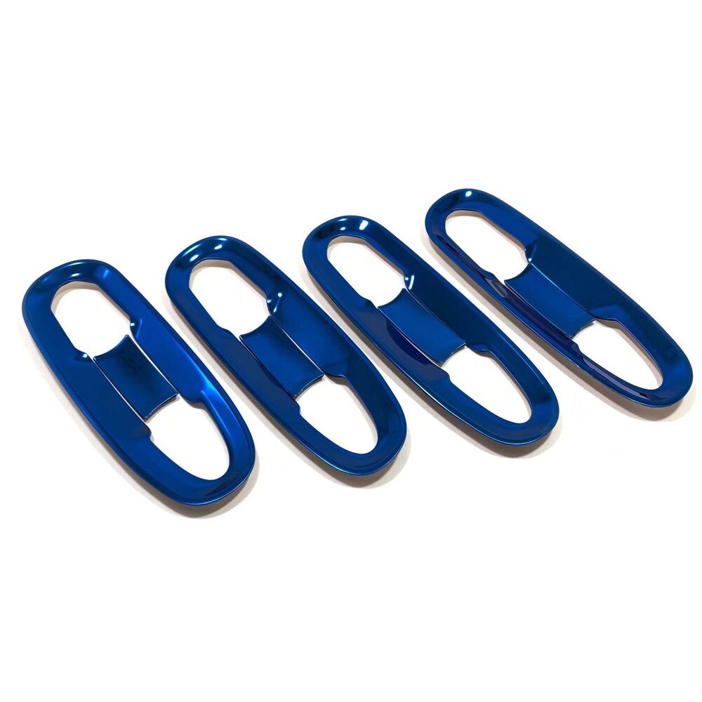 For Toyota Sienna 2022 Chrome Car Door Handle Bowl Side Door Bowl Cover Trim Protectors Exterior Car Styling Accessories: Steel Blue