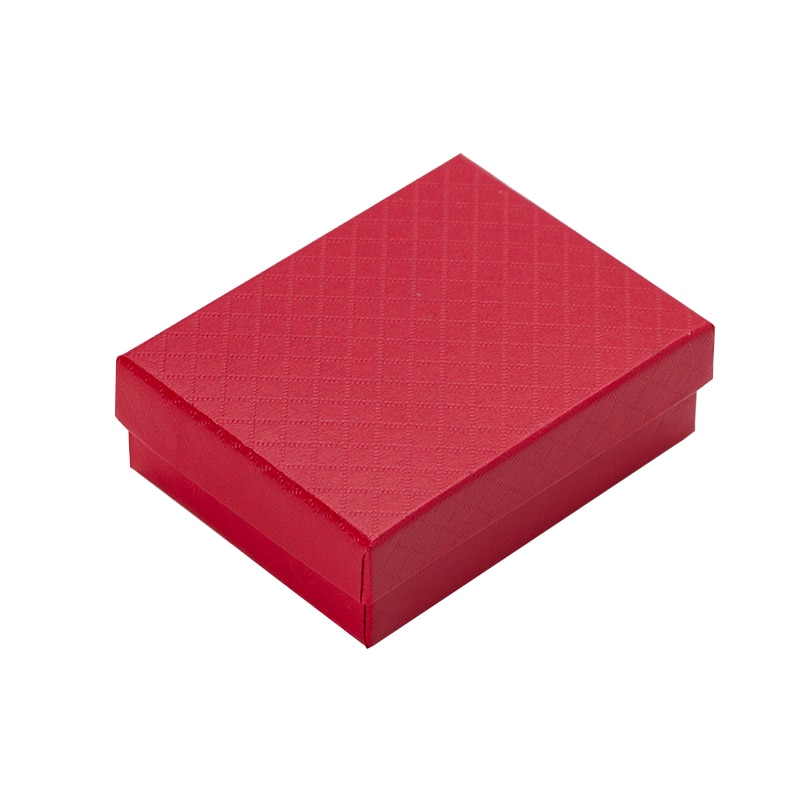 24 stks Sieraden Doos 7*9*3 cm Sieraden Sets Display Box Multi Kleuren Ring Box Ketting Verpakking oorbellen Geschenkdoos Zwart Spons