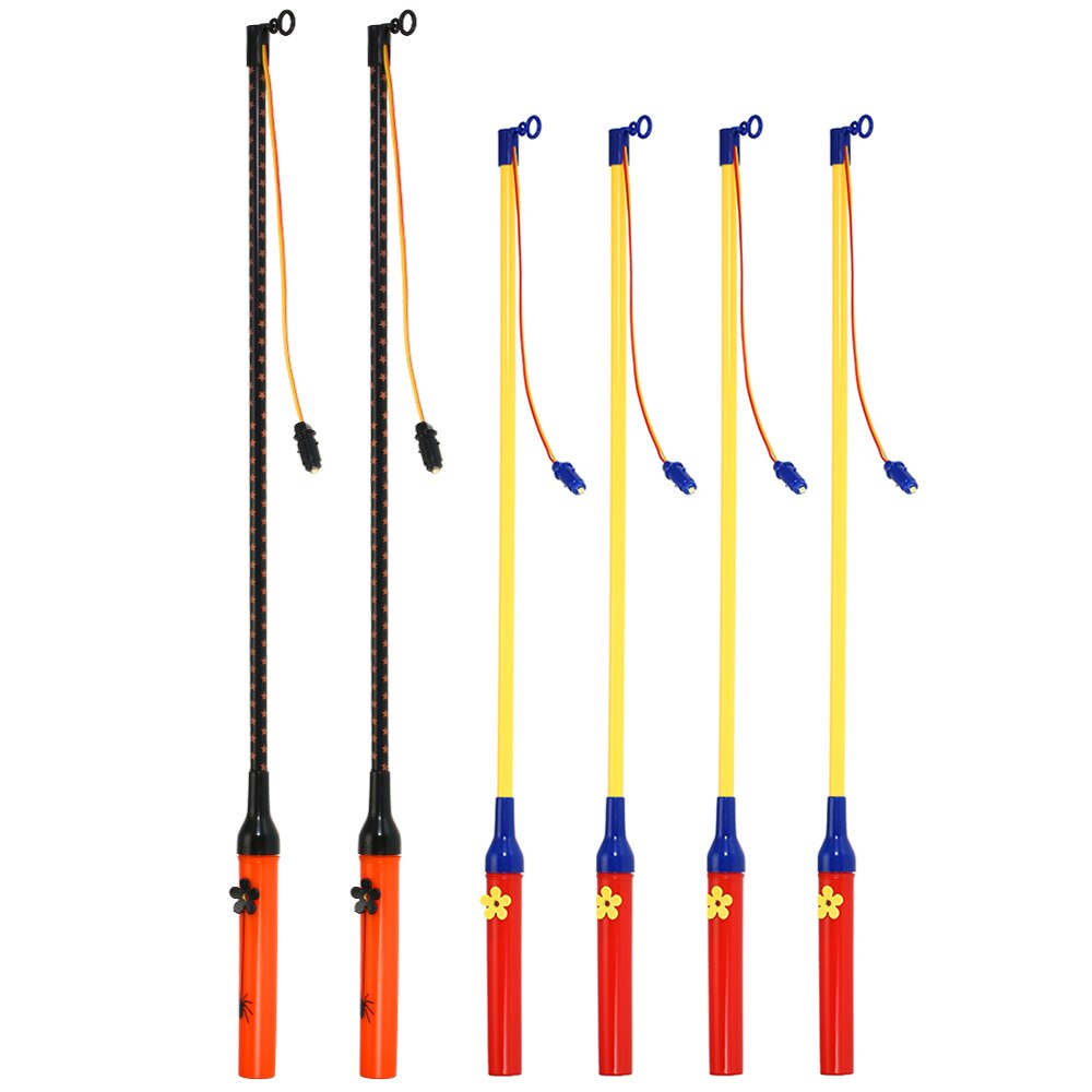 4pcs 40cm+2pcs 50cm LED Electronic Lantern Stick Anti-rust Energy Saver LED Lantern Stick Kids for Halloween Decoration
