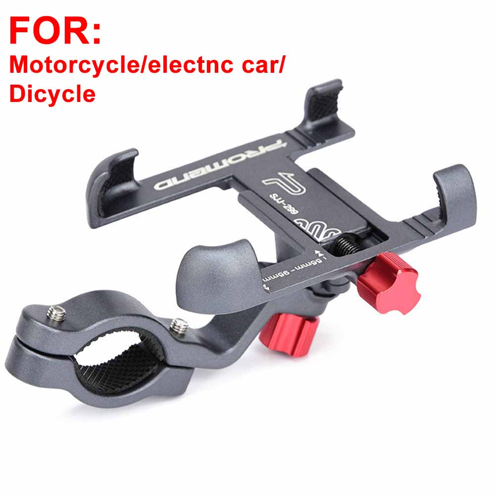 Aluminum Alloy Bike Mobile Phone Holder Adjustable Bicycle Phone Holder Non-slip MTB Phone Stand Cycling Accessories: C