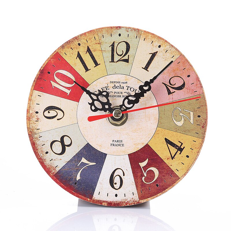 12cm europæisk retro digital ur moderne vintage rustik shabby chic kontorcafé dekoration