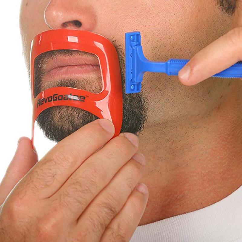 Regla de corte de cuello en forma de cuello rojo en forma de espalda regla de estilo barba: Caqui oscuro