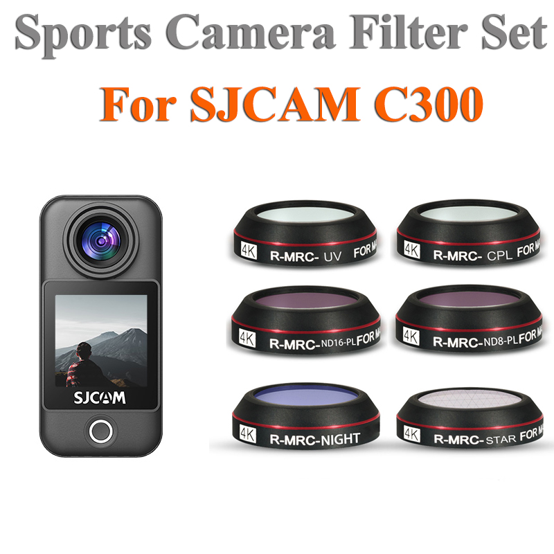 Lens Filter For SJCAM C300 Sports Camera Lens UV/CPL/NDPL Filter Optical Glass Protective Cover Filter Set Accessories