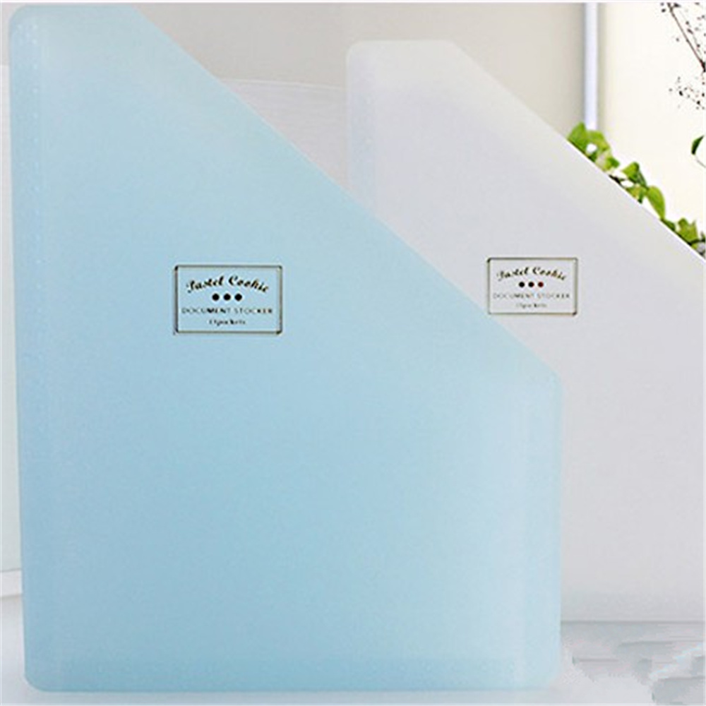 Stand Pastel Cookie Expanding Wallet Student A4 Papers Office Finishing Bag Folder