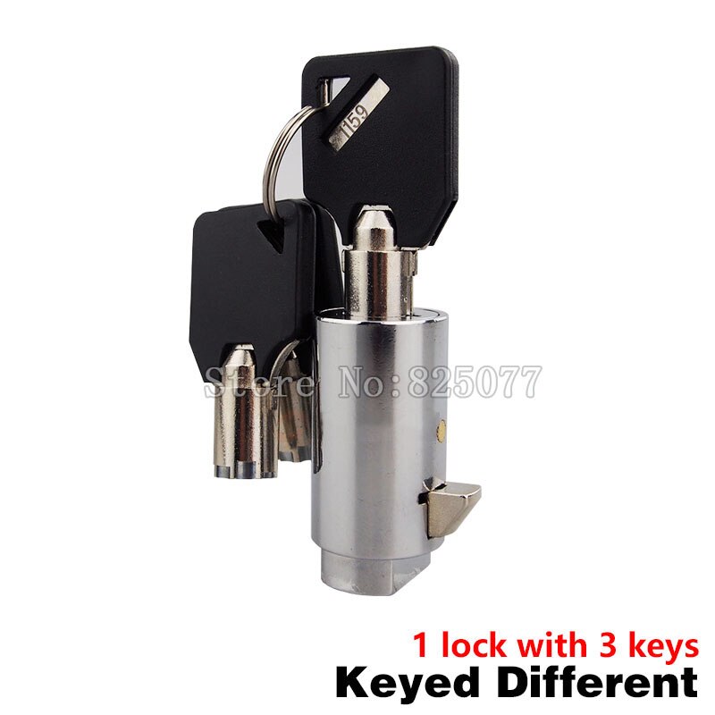 1PCS Universal Replacement Plug Lock for Snack/Soda Vending Machine with Key JF1333: 1PCS Keded Differen