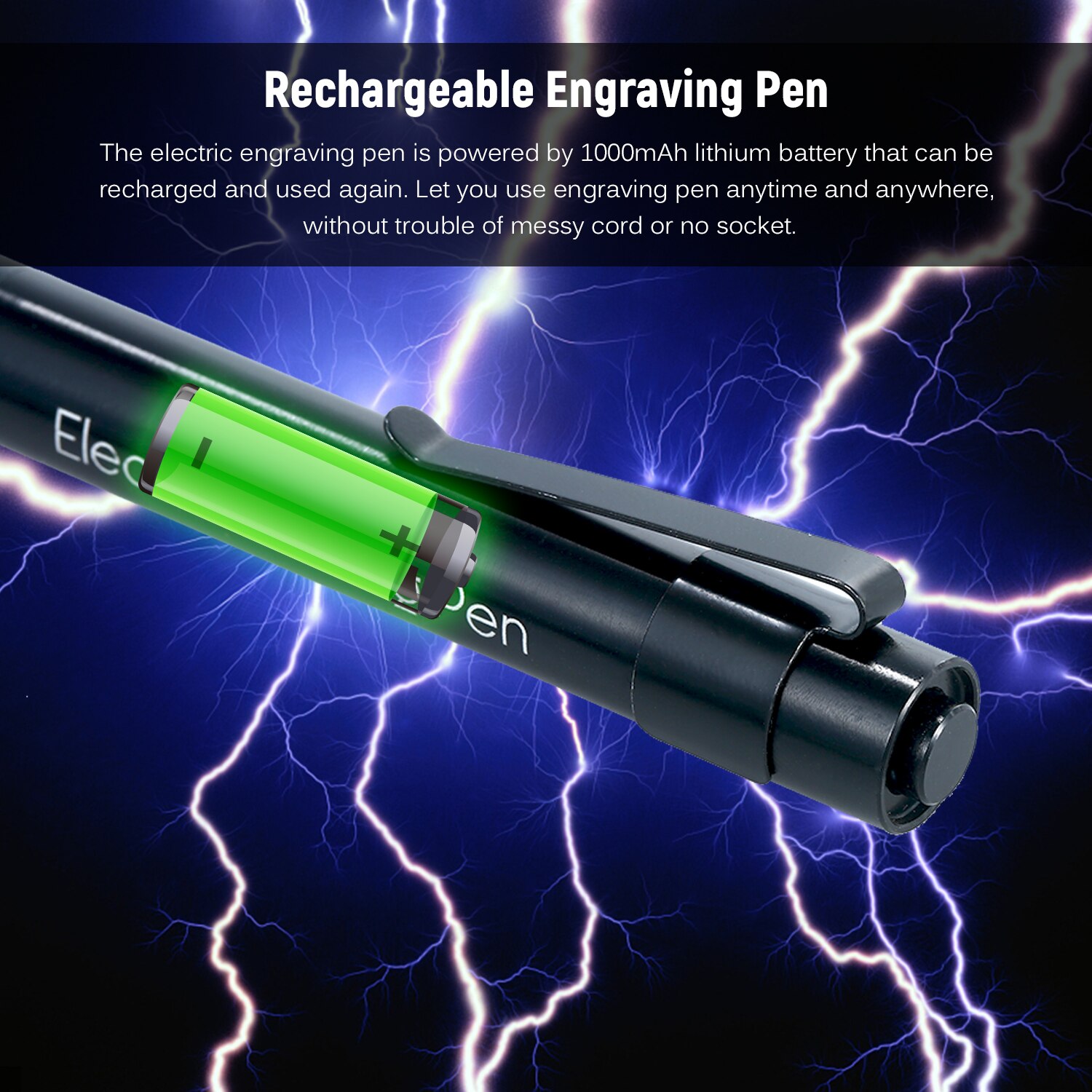 KKMOON Portable Mini Cordless Electric Engraving Pen Rechargeable Engraver Engraving Machine Carving Tool for Wood Metal Stone