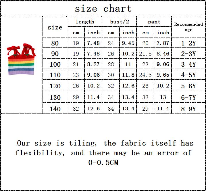 Småbørn børn baby piger regnbue kirsebær sweater sød lille slynge strikket vest piger efterårs kostumer børn outwear vest 1-9y