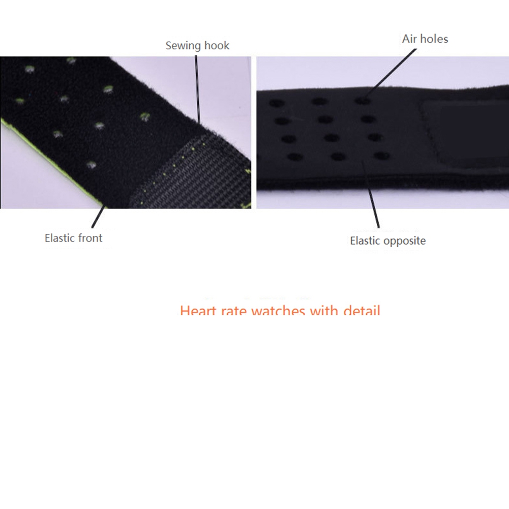2 Stuks Verstelbare En Ademende Vervangende Armband Zachte Band Voor Hartslagmeter-Wahoo (Zwart)