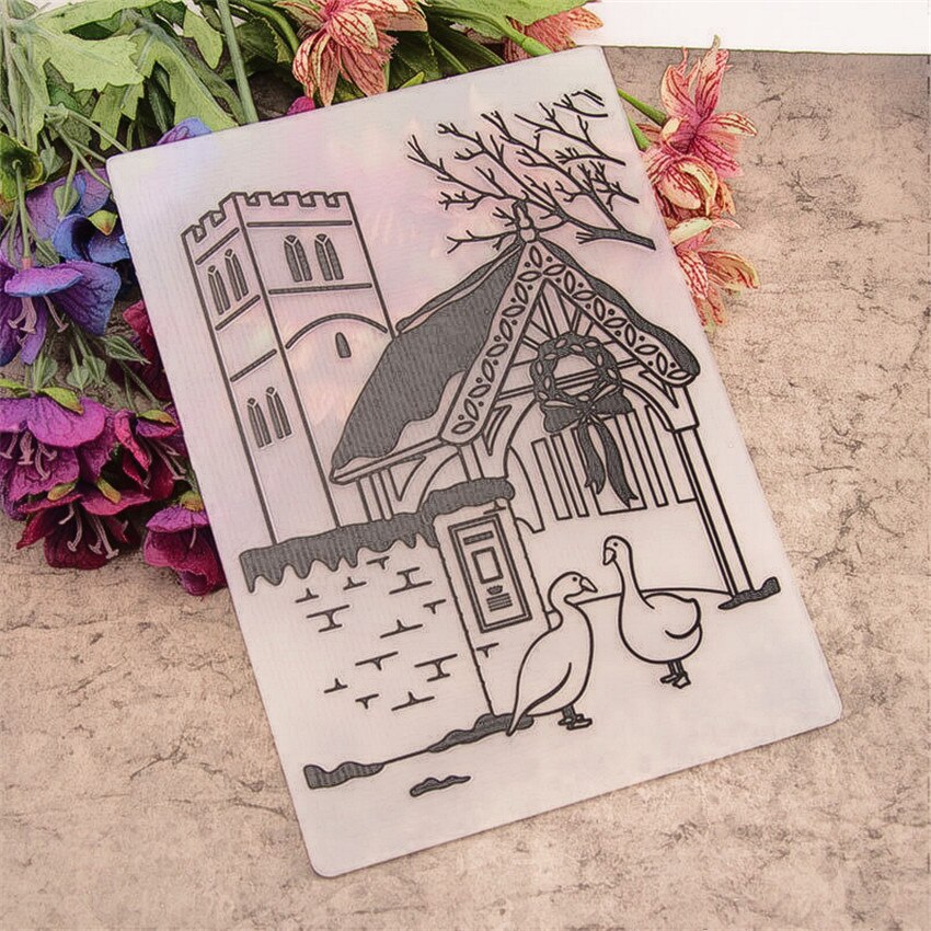 Window Duck Folder 12.7x17.8cm duck farm Embossing folders Plastic bu... – Grandado