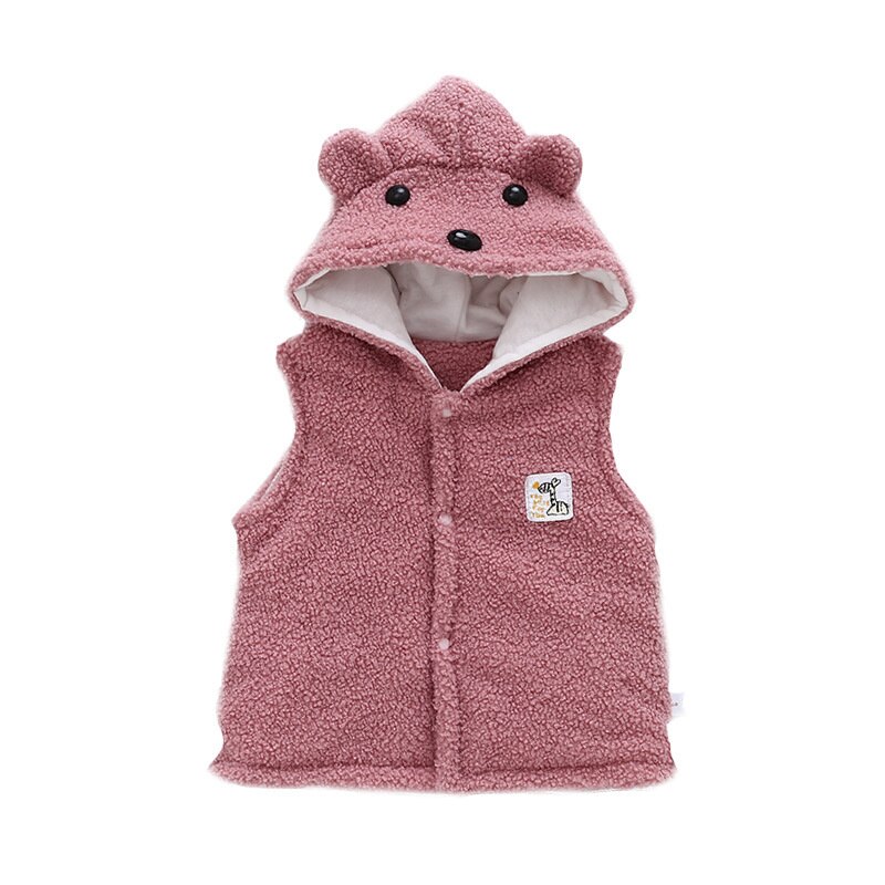 Gilet sans manches en coton pour bébé fille et garçon, vêtement d&#39;automne et d&#39;hiver