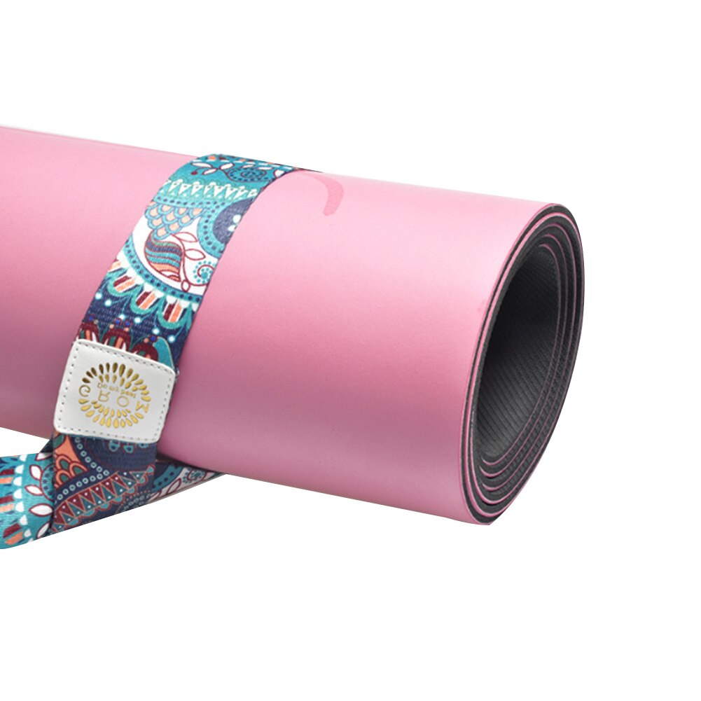 Yogamattengurt, sportgurt für taille, bein, schulter, fitness, multifunktional, verstellbar, tragegurt, bedruckt, dehnbar, für übungen