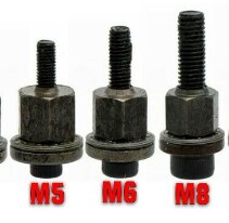 Tuercas de cabeza de remache de mano, herramienta de remachado de fácil instalación, reemplazos de cabeza de mandril de punta, M3, M4, M5, M8, M10: M5 M6 M8