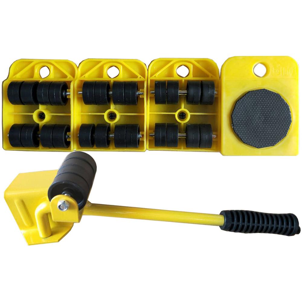 Moving Heavy Object Handling Tool Household Furniture Mobile Device Home Trolley Lift Hand Tool Set Labor Crowbar