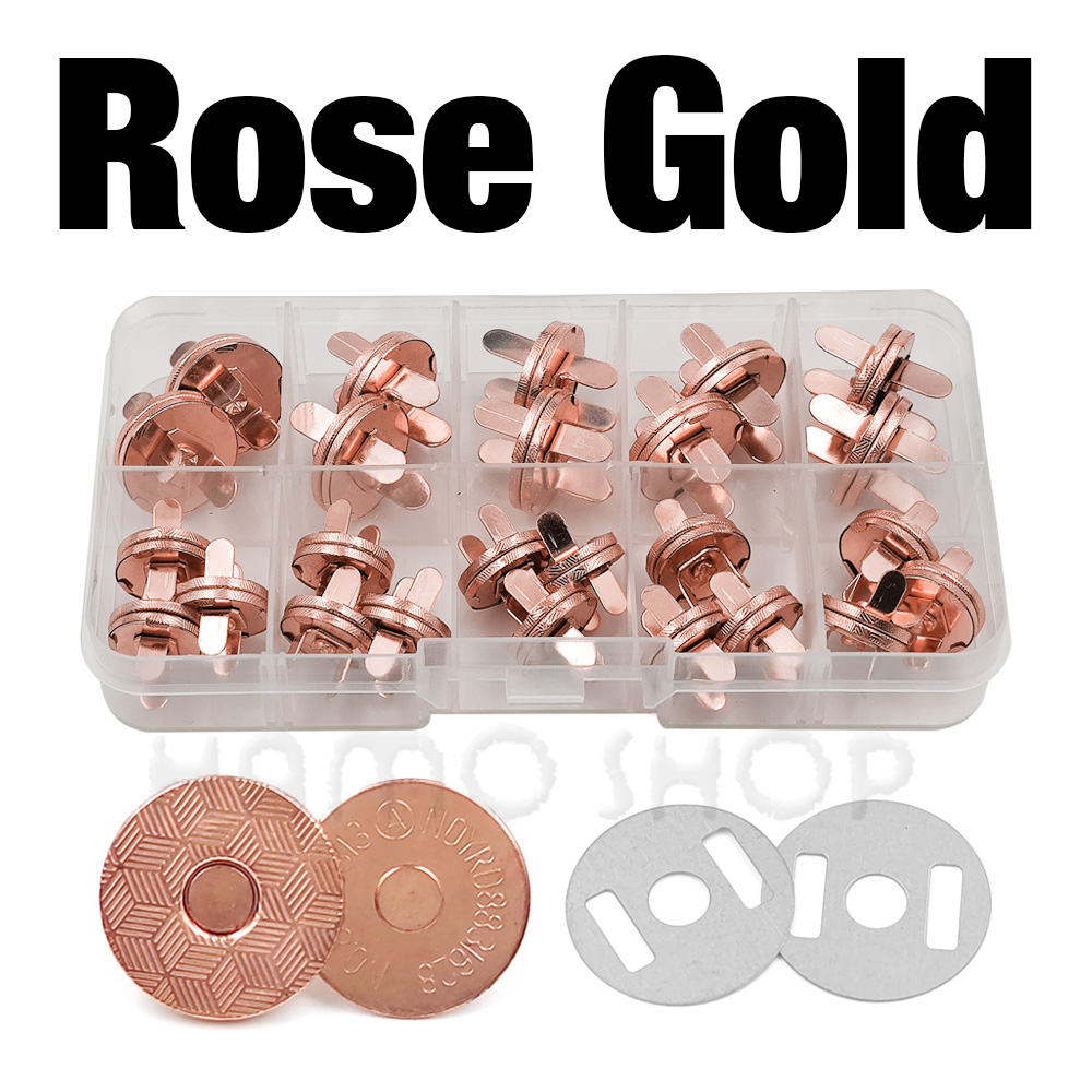 20 zestawów/partia 10mm-18mm guziki magnetyczne torby zapięcie zatrzaski magnes automatyczna adsorpcja cienki portfel przycisk DIY krawiectwo z pudełkiem: 6 # / Czarny nikiel