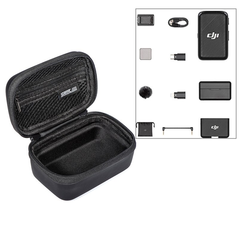 Voor Dji Microfoon Draadloze Microfoon Bag Zender Ontvanger Accessoires Kit Tas Draagbare Case Waterdichte Tas Doos