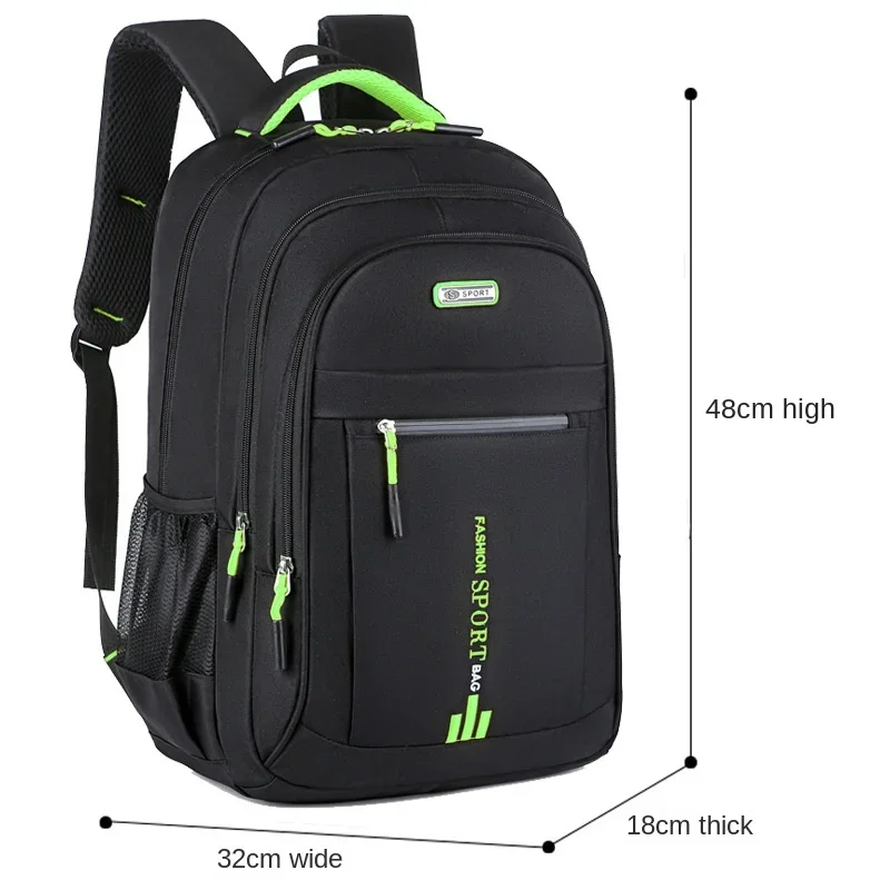 Męskie plecaki Oxford Wodoodporny plecak Biznesowa torba na komputer Casualowe plecaki podróżne Senior High School Student Schoolbag 가방: Beżowy