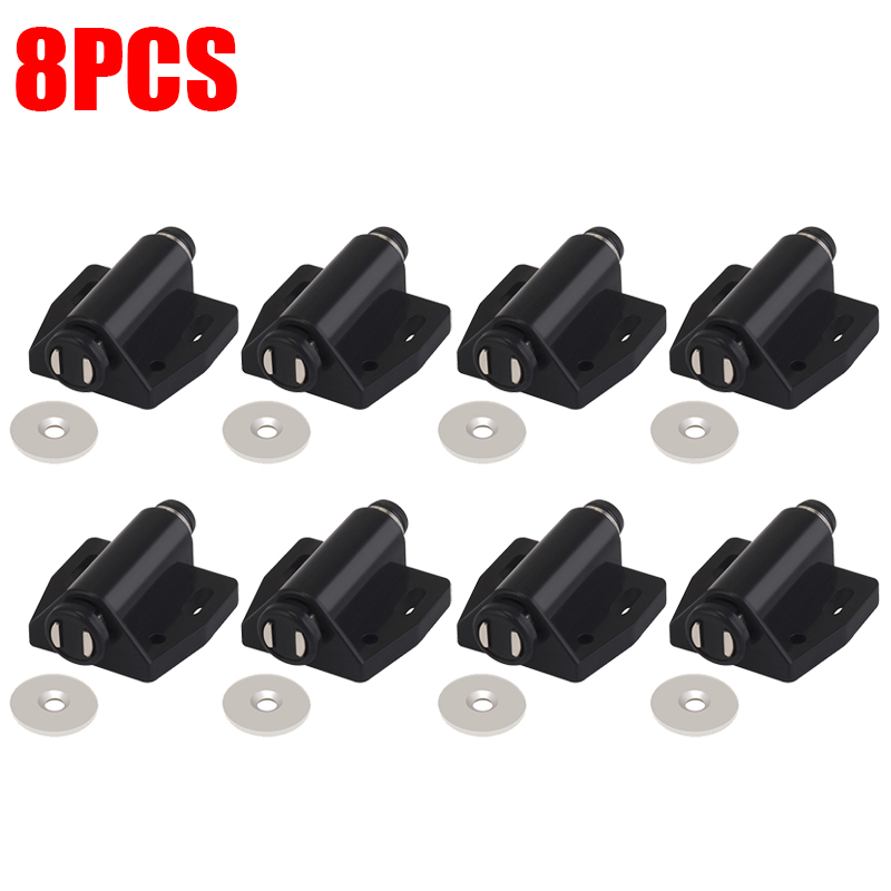 4/8 Pc Set Einzigen Magnet Schrank Fänge Druck Push Zu Öffnen Unsichtbare Möbel Schrank Schrank Tür Stopper näher Hardware: Bronze