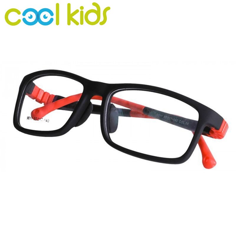 COOL KIDS Square Glasses Frames TR90 Flexible Child Glasses Frames Spectacles Frames for Kid Boy Girl Eyeglasses Optical Frames