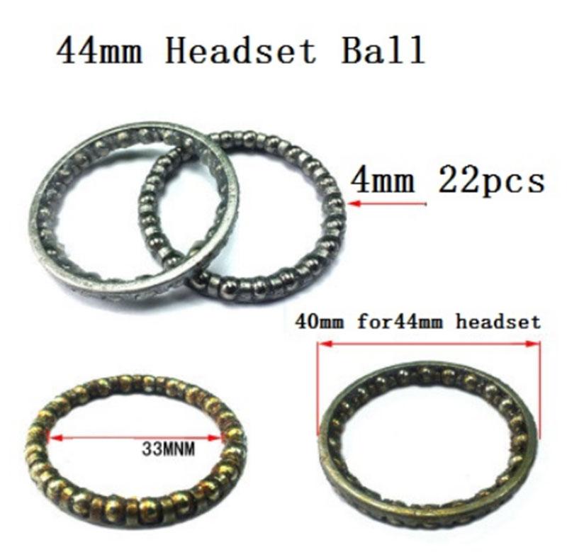 Cykelheadset kullager mtb vägvikning 44mm 20mm 25mm främre baknav stålkula 30mm -axliga stålkullagertillbehör: 44mm 2 st