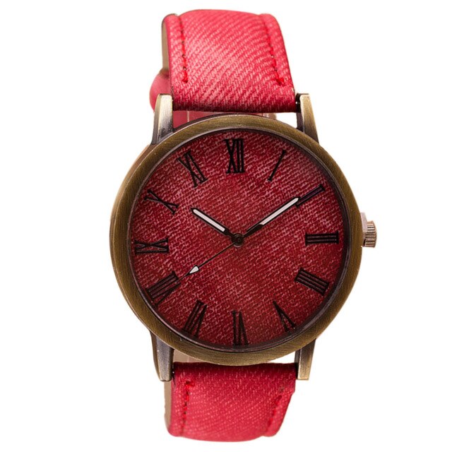 MEIBO Quartz Men's Casual Watches Leather Band Wooden Color Wrist Watch Men's Ladies Watch
