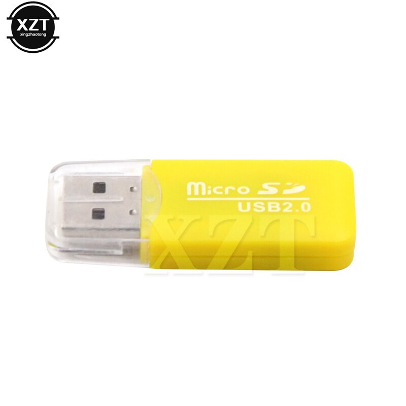 High Speed Card Readers for micro SD card adapter Mini USB 2.0 card readers for TF Memory cards Adapter: Yellow