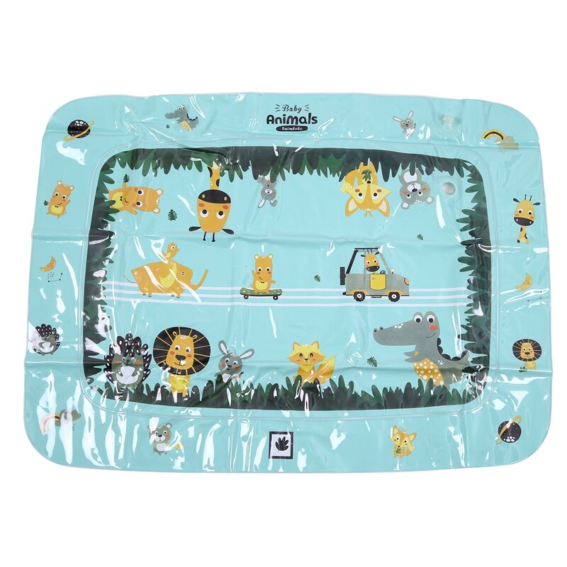 Baby's en kinderen waterspeelmat, opblaasbaar pvc-speelmat voor op de buik, peuterspeelmat voor baby's, activiteitenspeelcentrummat