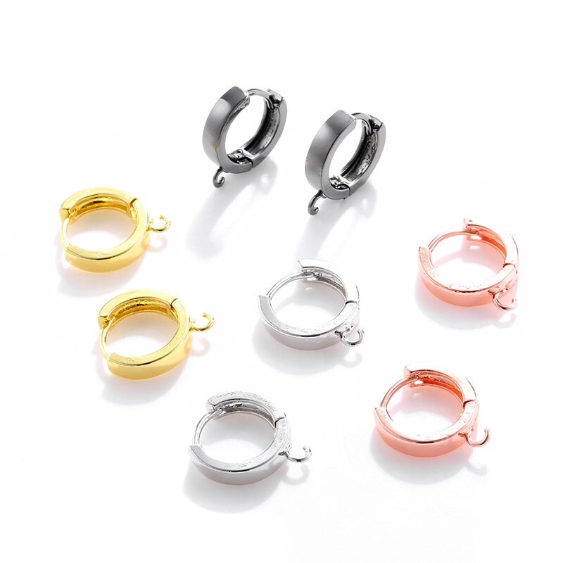 popular DIY Earrings Clasps Hooks for Woman Handmade Jewelry Making Accessories Hollow Earrings Hooks