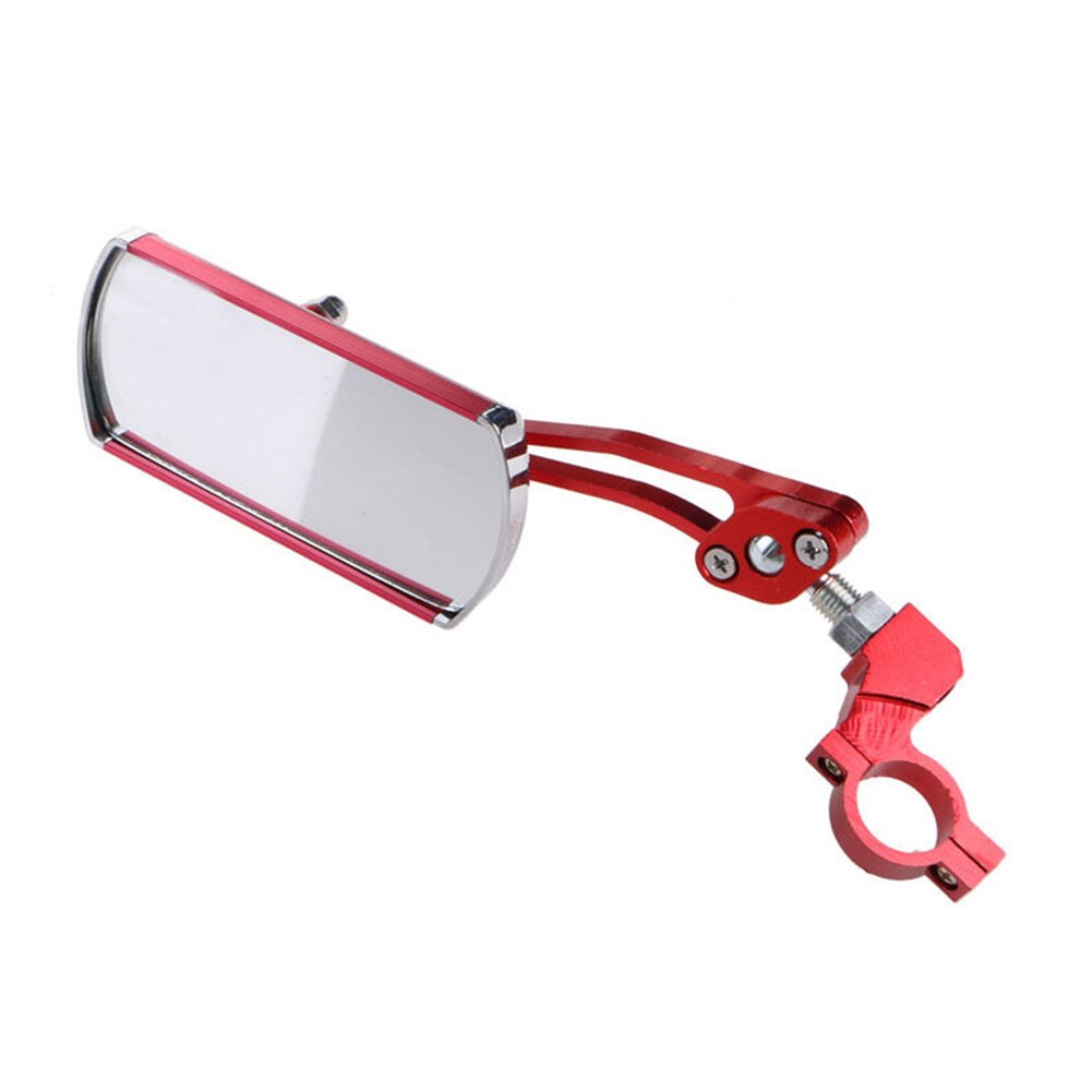 Elegante espelho retrovisor de bicicleta, mtb, estrada, montagem do guidão, segurança, acessórios de bicicleta, peças de reposição: Vermelho