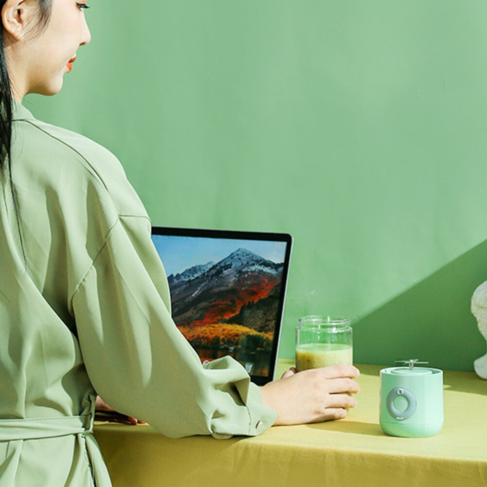 500ml Portable Blender Electric Mini Food Smoothie Processor Mixer Juicer USB Rechargeable Handheld Fruit Squeezer