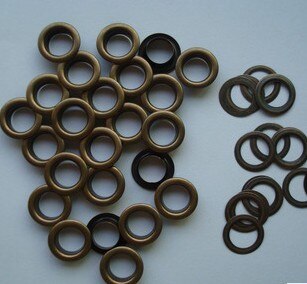 Gratis 1000 sets/stuks 8*4mm ringetjes voor kleding en plakboek antieke messing js schoenen metalen ringetjes voor kleding ringetje voor tassen