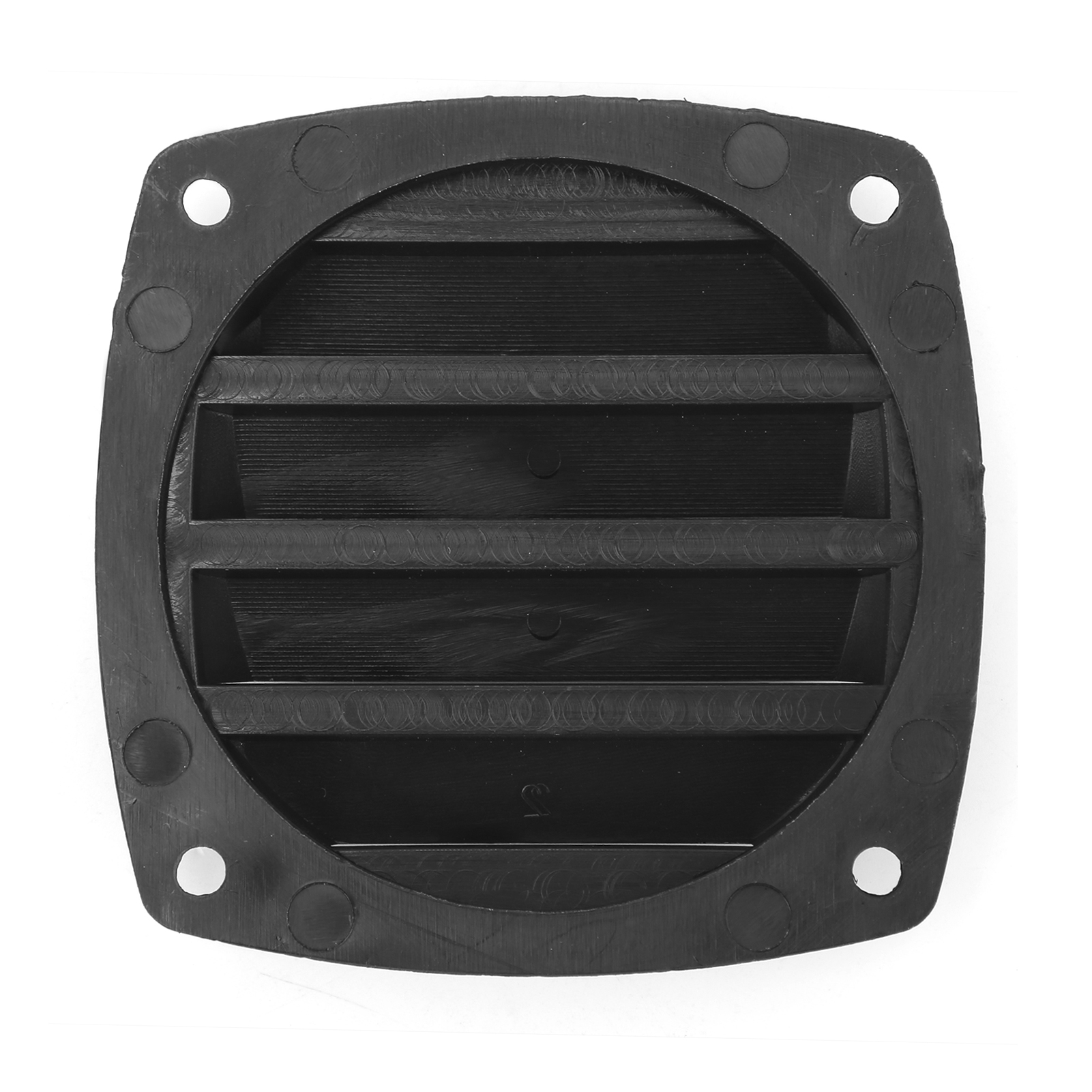 3 Zoll Marine Air Vent Grille Ventilation Kanal Lamellenabdeckung aus schwarzem Kunststoff für Yacht