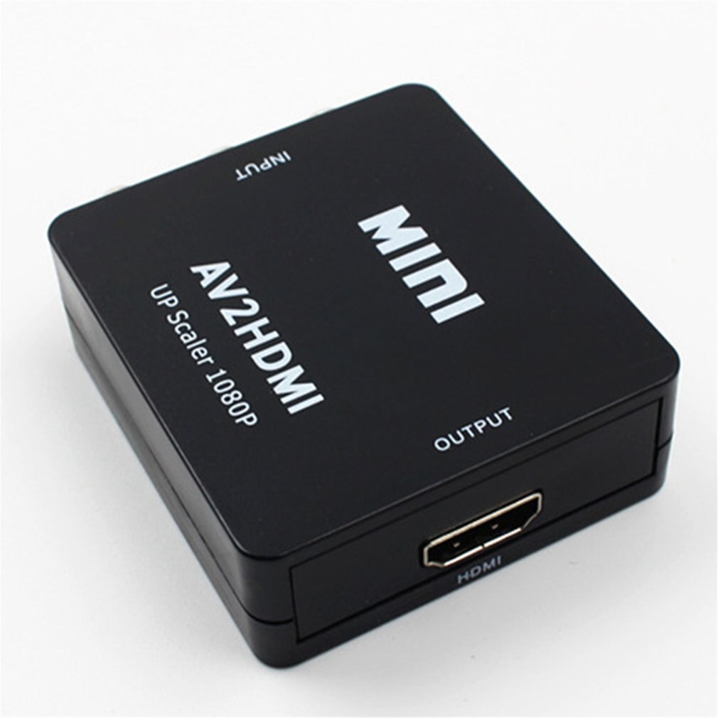 AV To HDMI HD Converter AV2HDMI Composite AV Cvbs 3Rca To HDMI 1080P Converter Adapter Video Upscaler HD